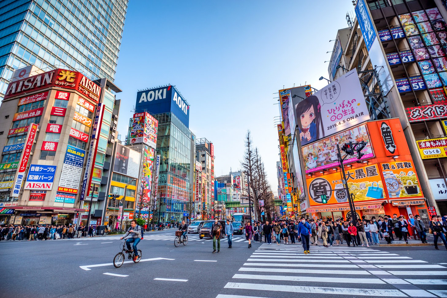 Crowded Streets of Akihabara, Tokyo, Japan